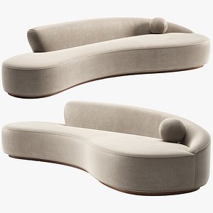 Marseille 2 Curved Sofa 3D model