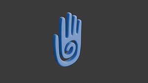3D hand icon