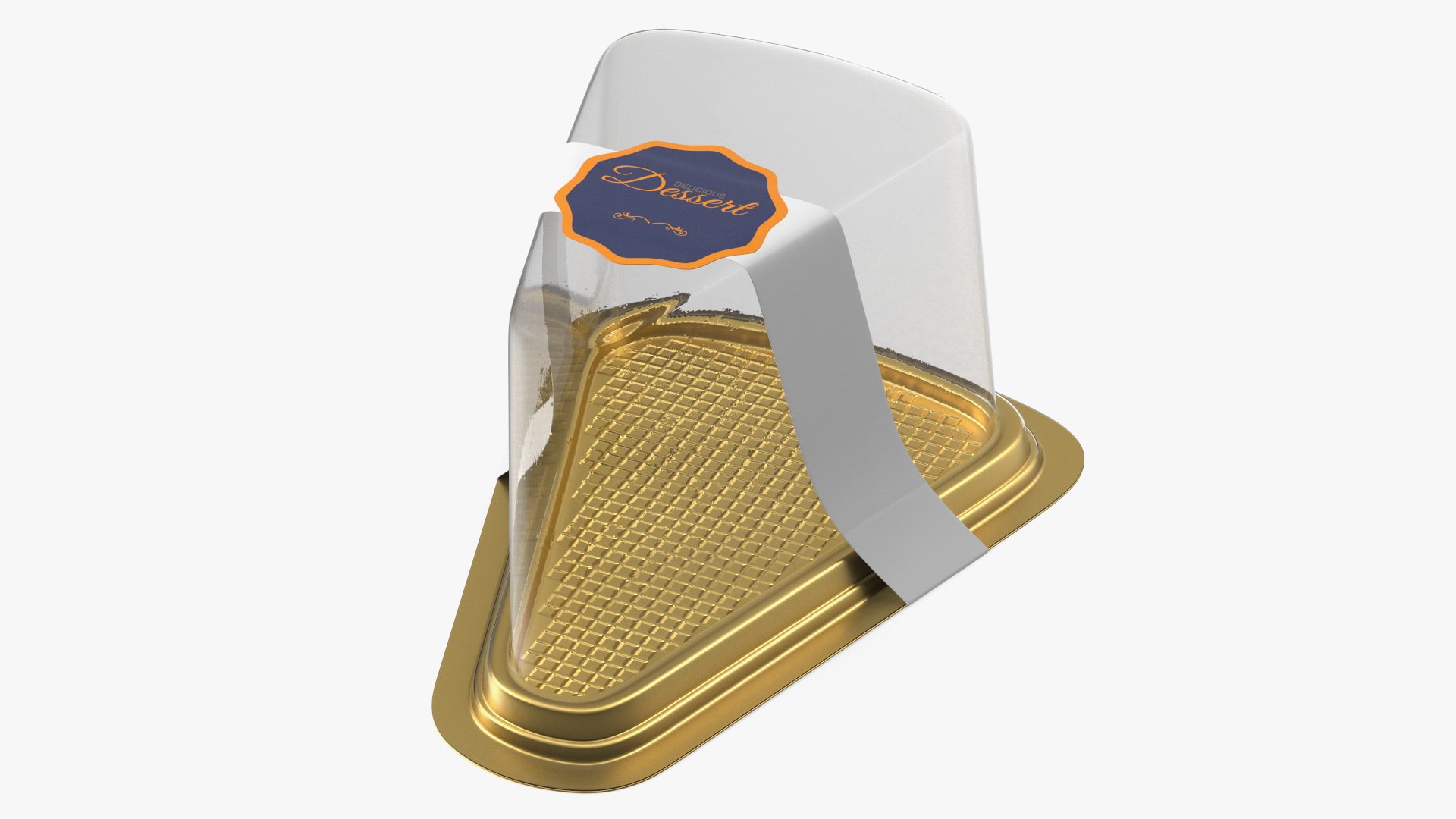 Packing for Piece of Cake Triangular Golden 3D model preview
