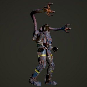 hero character games space 3D