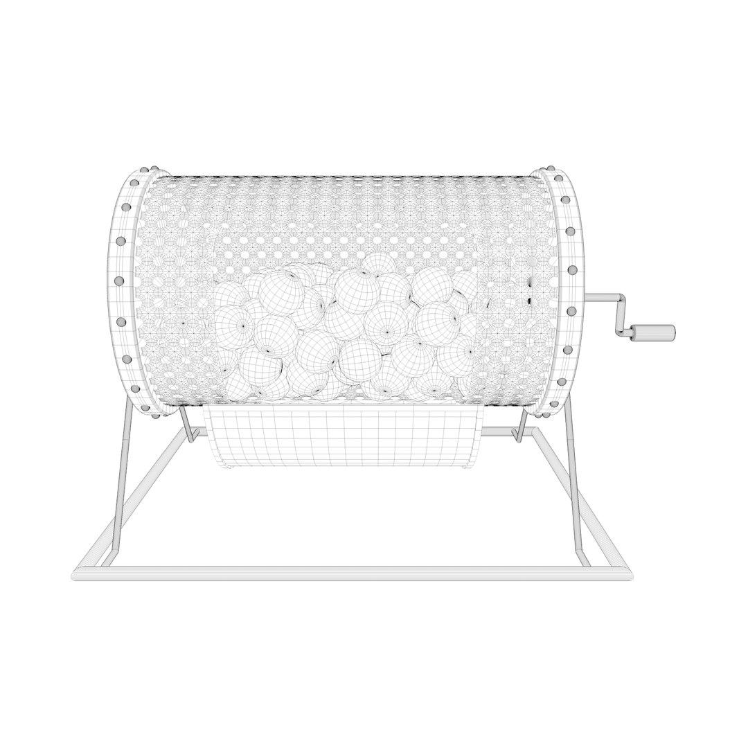 3D Golden Raffle Drum - TurboSquid 2342046