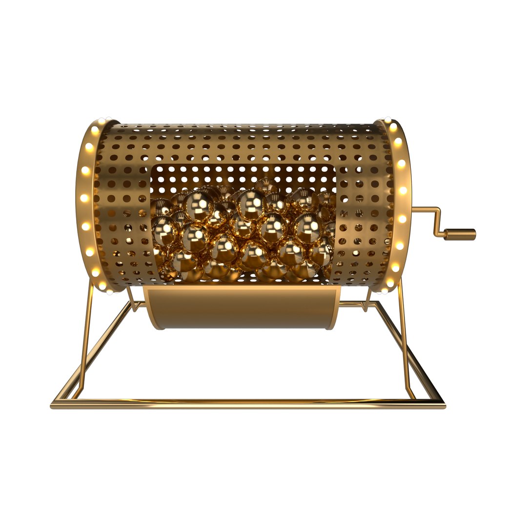 3D Golden Raffle Drum - TurboSquid 2342046