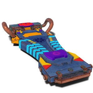 3D Futuristic Hoverboard