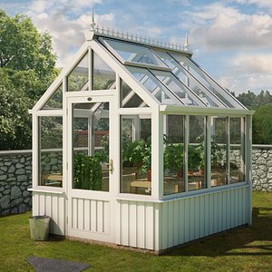 3d model of greenhouse plants