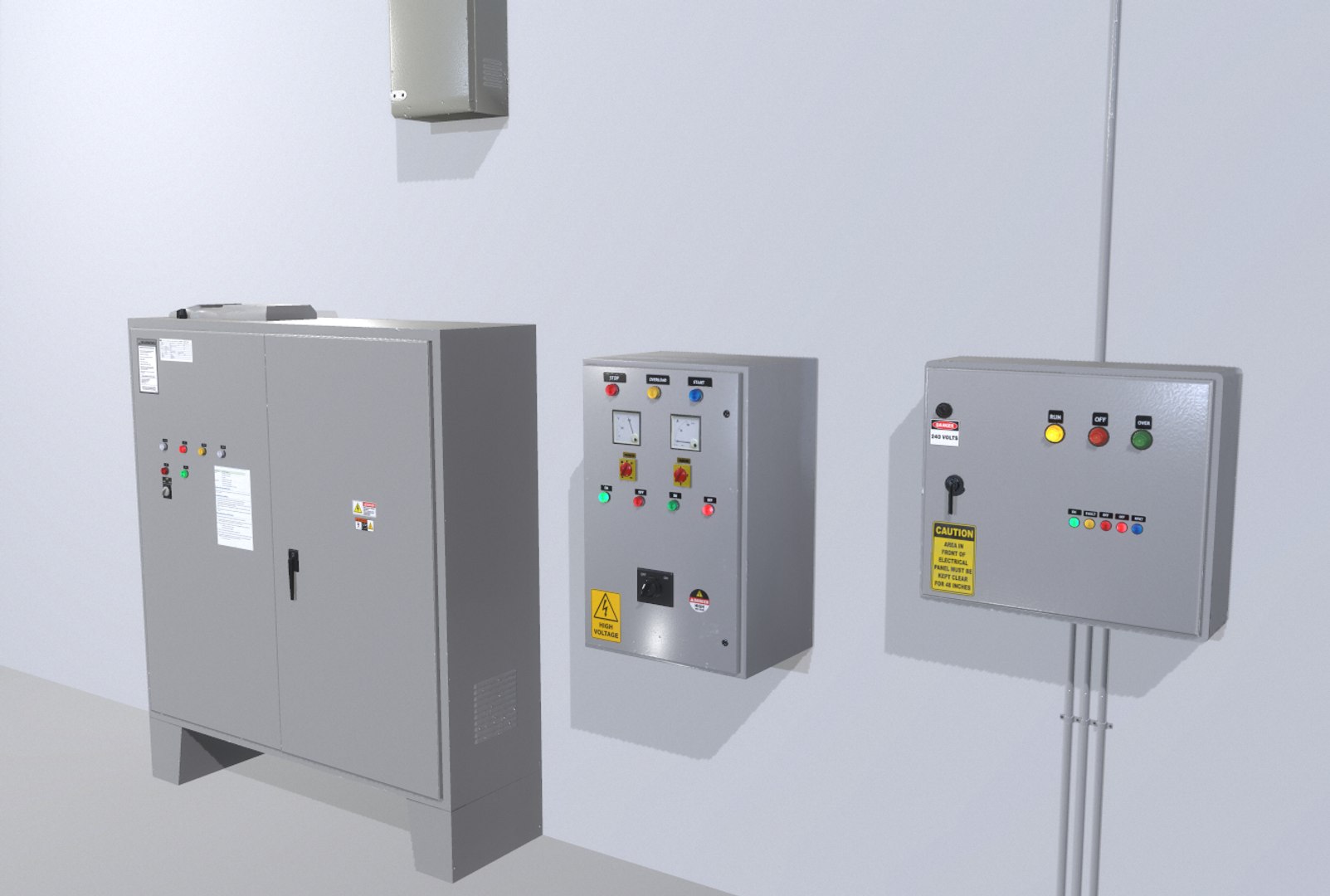 Control Panels 3D Model - TurboSquid 1497414