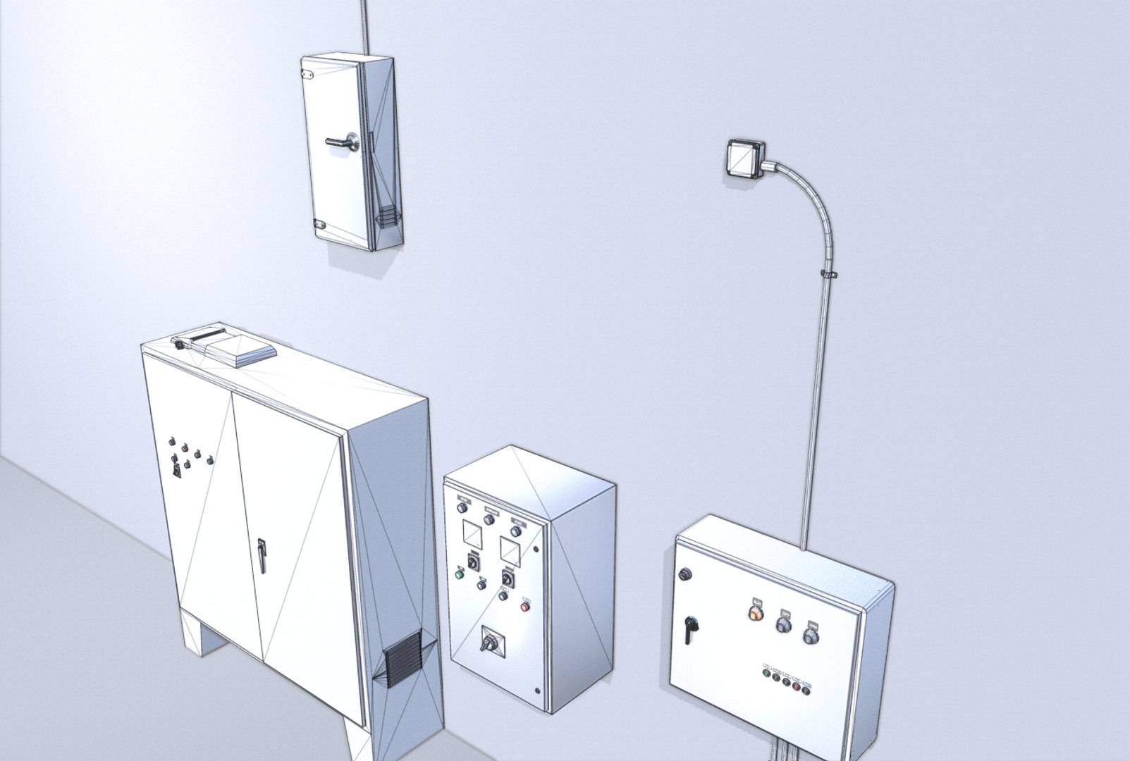 Control Panels 3D Model - TurboSquid 1497414
