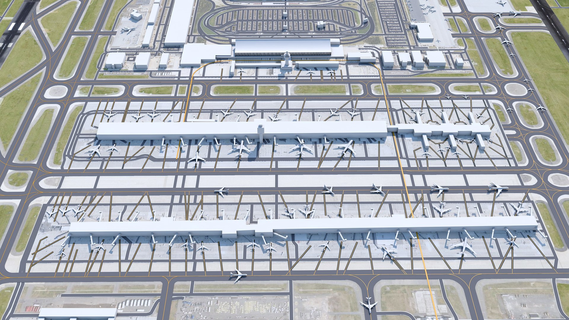 3D Washington Dulles International Airport model - TurboSquid 2016225