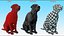 Black Begging Labrador Dog Fur Animated Rigged for Maya
