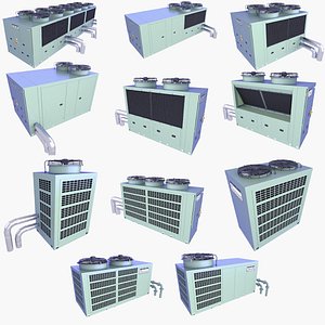 3D Rooftop HVAC Equipment v3 model