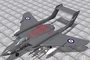 3d haviland sea vixen faw2 model