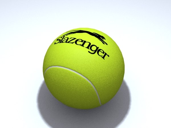 free slazenger tennis ball 3d model