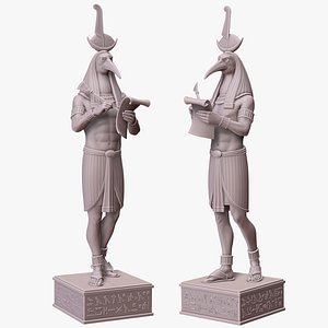 Statue Egyptian deity Thoth model