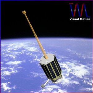 rasad-1 satellite iran 3d model