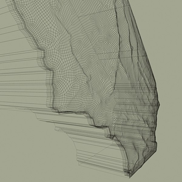 topographic california 3d model