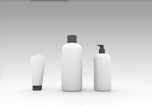 set shampoo packaging 3ds