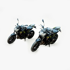 Kawasaki Z900 2020 ultra lowpoly