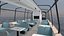 Futurystyczny elektryczny tramwaj rzeczny