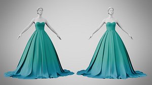 Dress 47 Pine Green model