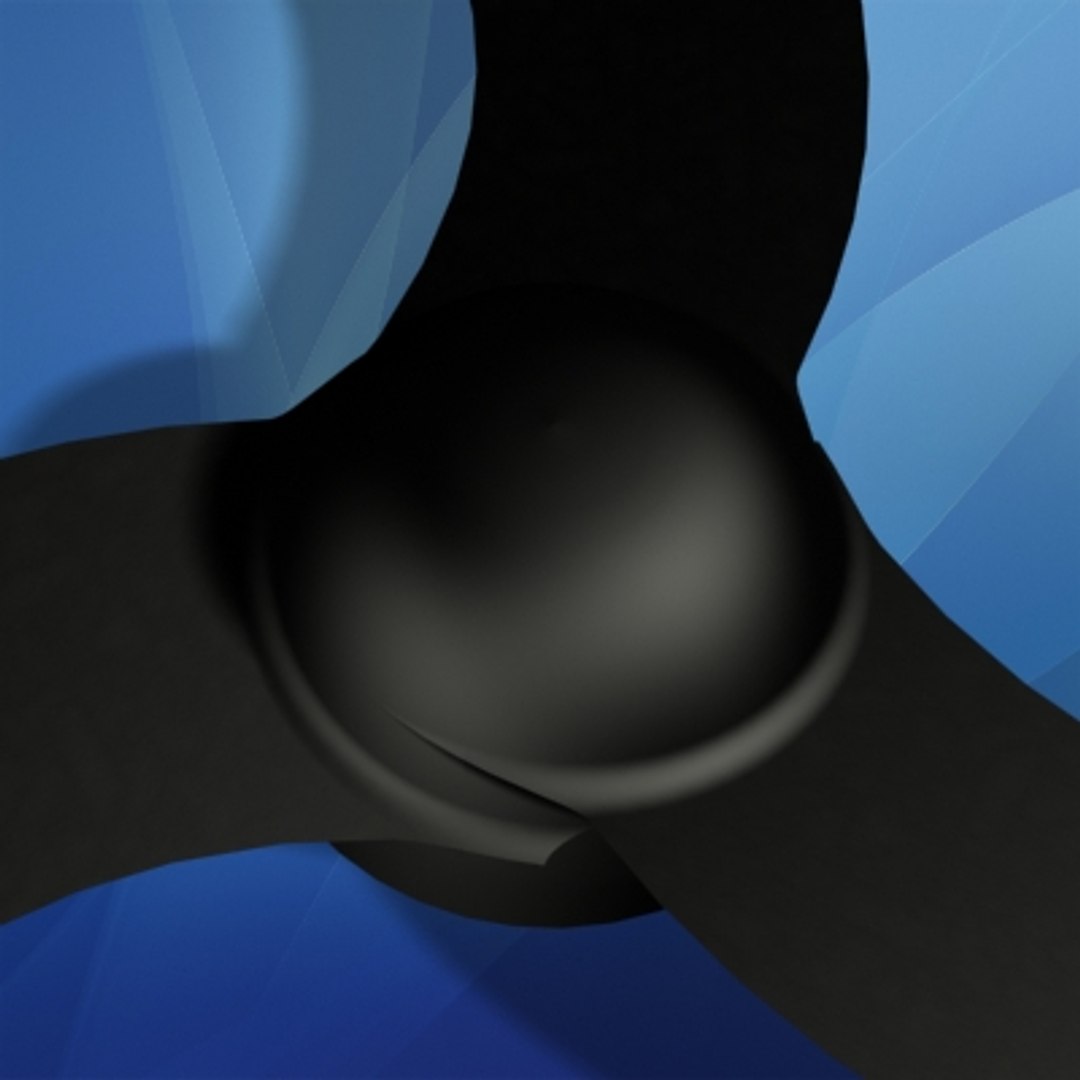 3d plastic fan rotor components model