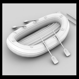 3d rubber boat