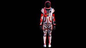 Astronaut Spacesuit Germany 3D model