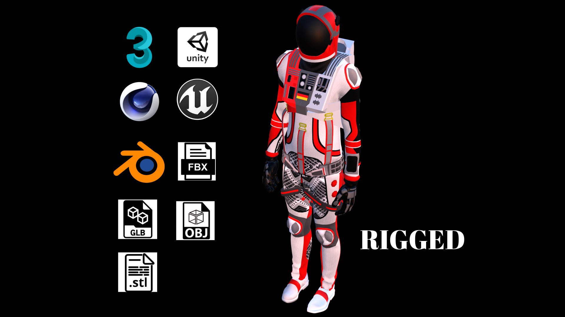 Astronaut Spacesuit Germany 3D model https://p.turbosquid.com/ts-thumb/e5/GxU2u0/aT/rigged17/png/1653946392/1920x1080/fit_q87/9847459851b7f595d2649ca6c748933bdf32cbad/rigged17.jpg
