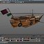 Qatar Boat traditional Dhow And open Ocean fast Render