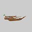 Qatar Boat traditional Dhow And open Ocean fast Render
