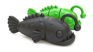 Cute Angler Fish Toy 3D model