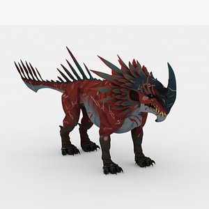 3D Manticore Monster Rigged Animated