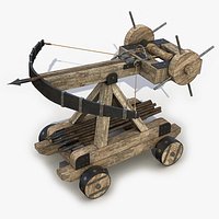 Medieval Ballista 2 3D Model
