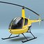 Robinson R22 Light Helicopter Yellow