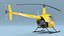 Robinson R22 Light Helicopter Yellow