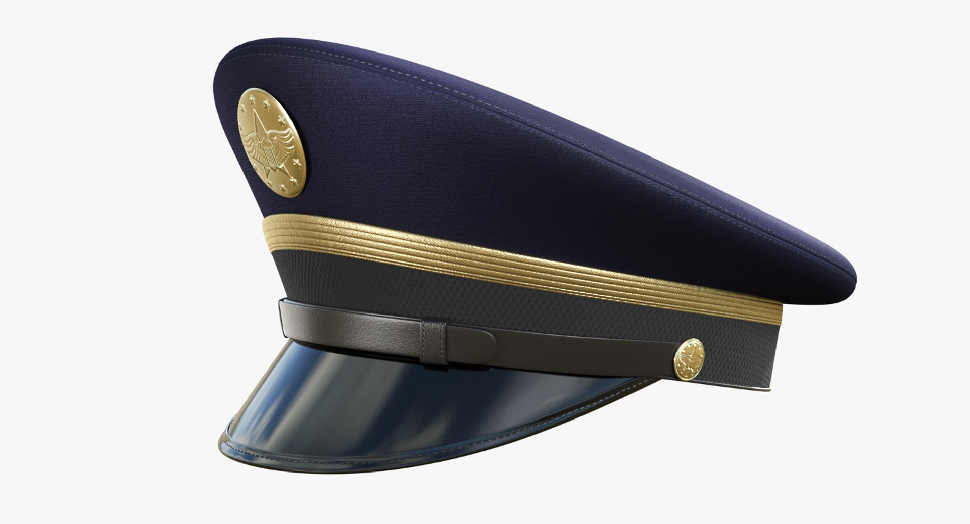 Army service cap 3D - TurboSquid 1446705