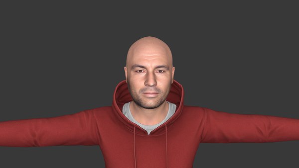 modelo 3d Joe Rogan Personaje 3D hiperrealista de cuerpo completo y ...