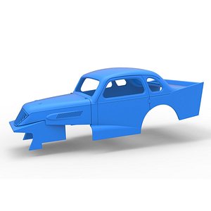 3D model Shell of Vintage Dirt Modified stock car Scale 1 to 25