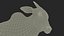 Zebu Cattle Male Walking Fur 3D