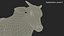 Zebu Cattle Male Walking Fur 3D