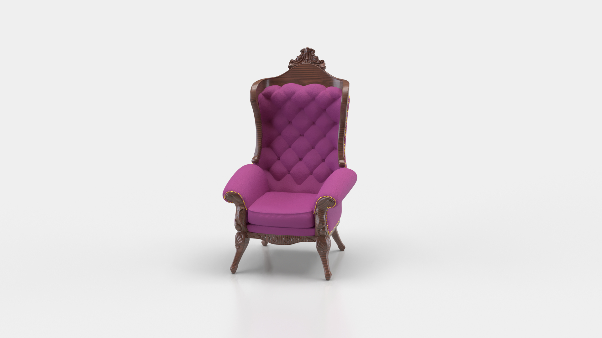luxurious armchair with purple fabric and wood details and gold stones all around model https://p.turbosquid.com/ts-thumb/e5/W8XZsk/M9/cena/png/1718984693/1920x1080/turn_fit_q99/5b611c5108a9f9bc45a07a6dff6762c76168f5a6/cena-1.jpg