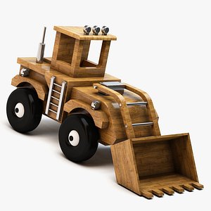 Wooden Toy Bulldozer