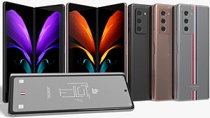 3D realistic samsung galaxy z