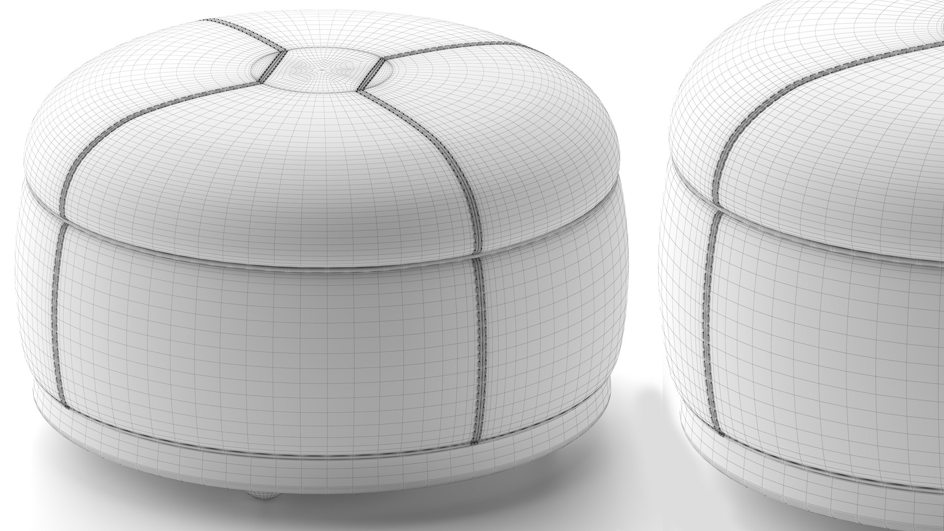 Pouf Tuffet Model TurboSquid 1921950