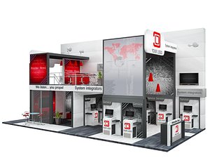 3D Booth Exhibition Stand a513 model