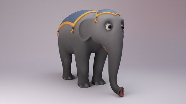 3D elephant animation circus model - TurboSquid 1223147