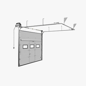 Garage door with wicked and windows