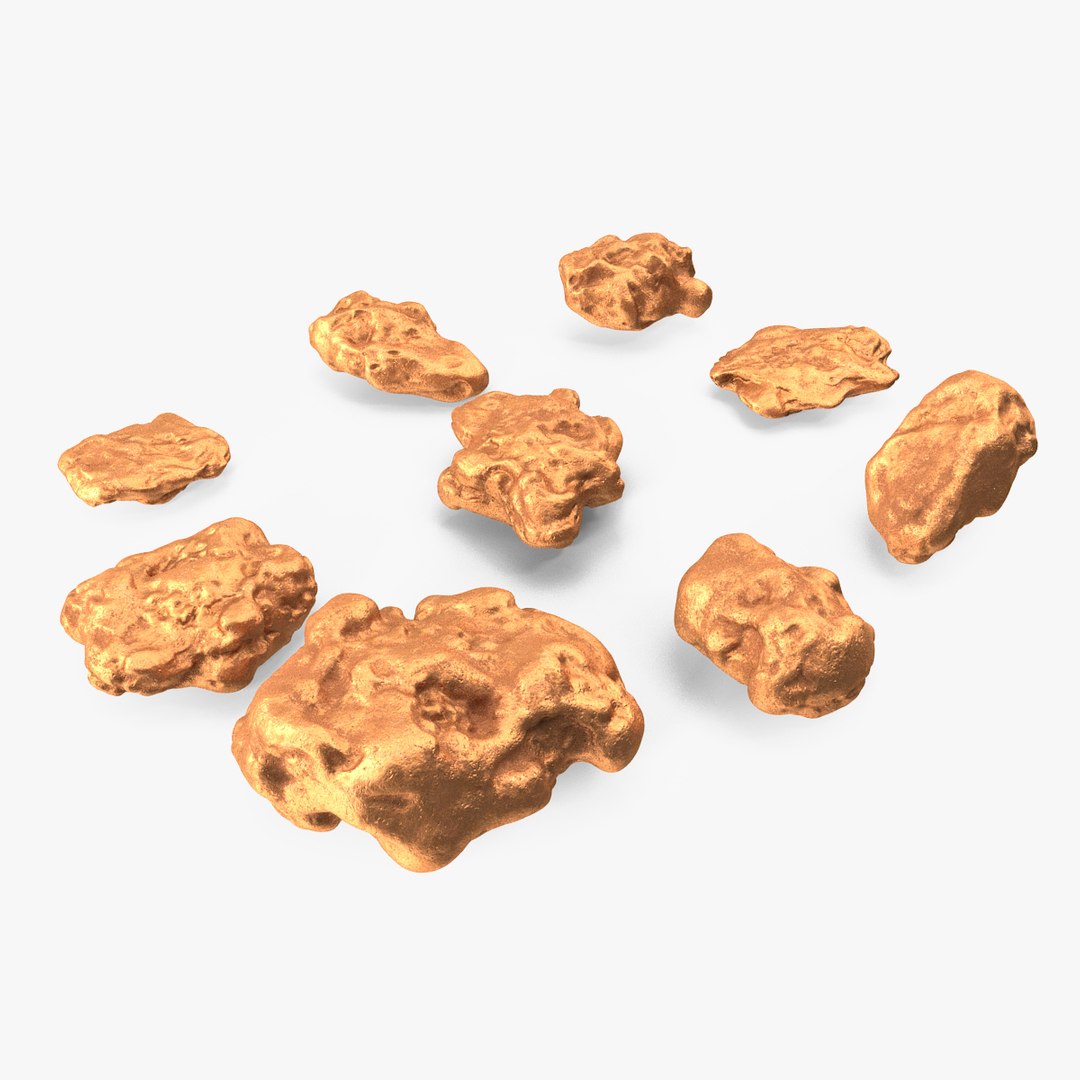 Metallic Minerals Copper Set 3D model preview