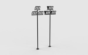 LED street lights 3D model 3D