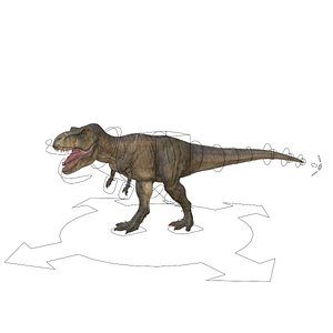 3D Tyrannosaurus Rex Rigged  Animated 3D Model
