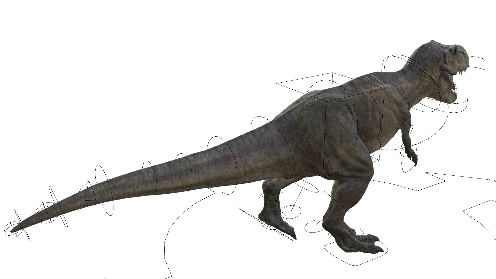 3D Tyrannosaurus Rex Rigged Animated 3D Model - TurboSquid 2550258