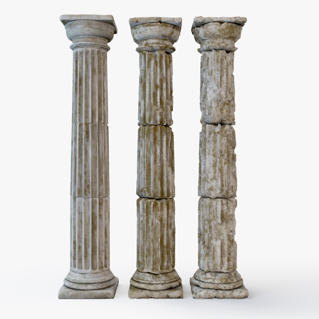 Ancient Columns Model - TurboSquid 2368017